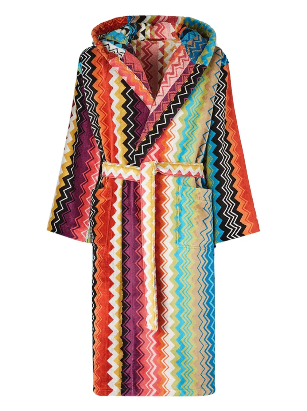 Missoni Home zigzag-woven hooded bath robe