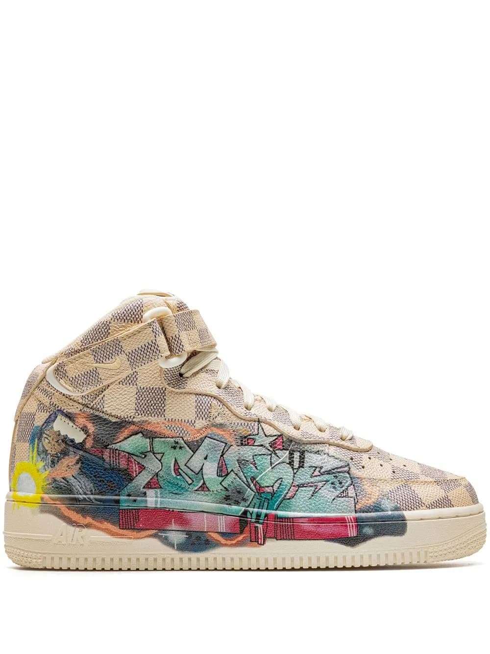 Nike x Louis Vuitton Air Force 1 Mid "Virgil Abloh - Graffiti" sneakers