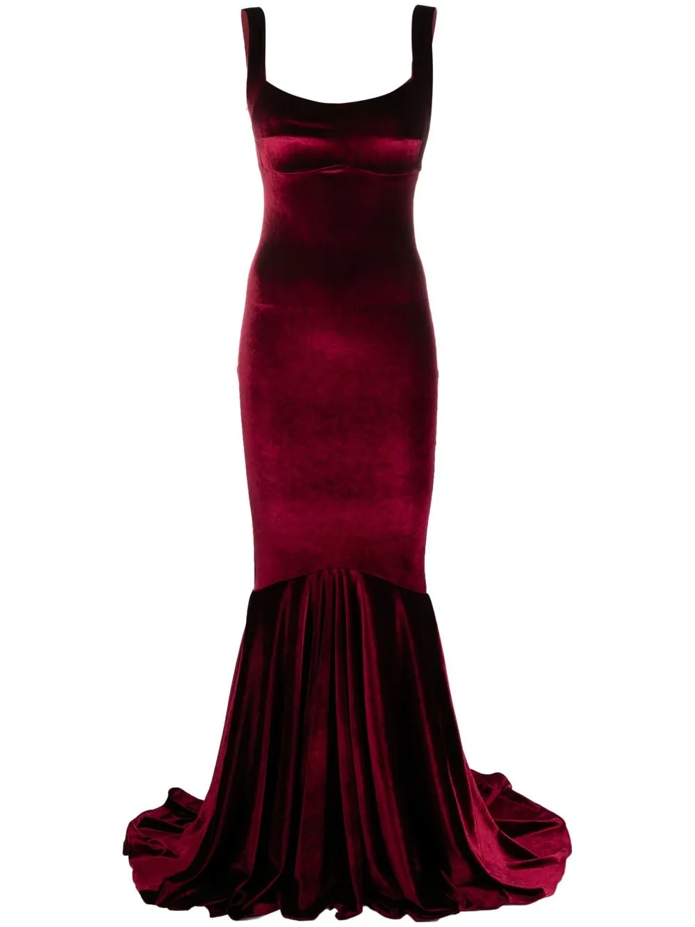 Atu Body Couture velvet mermaid gown