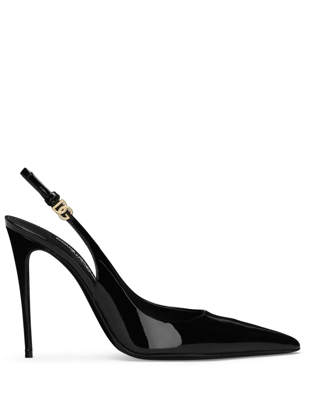 Dolce & Gabbana DNA patent-leather slingback pumps