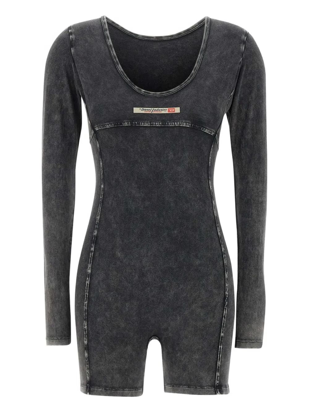 Diesel jersey long-sleeve playsuit