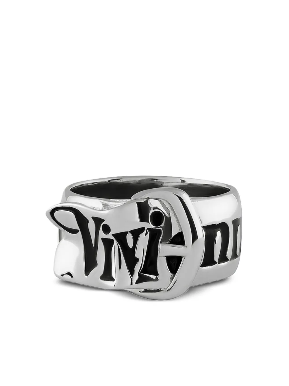 Vivienne Westwood buckle-engraved ring