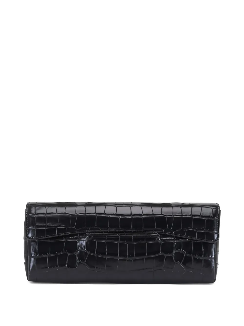 TOTEME crocodile-embossed clutch bag
