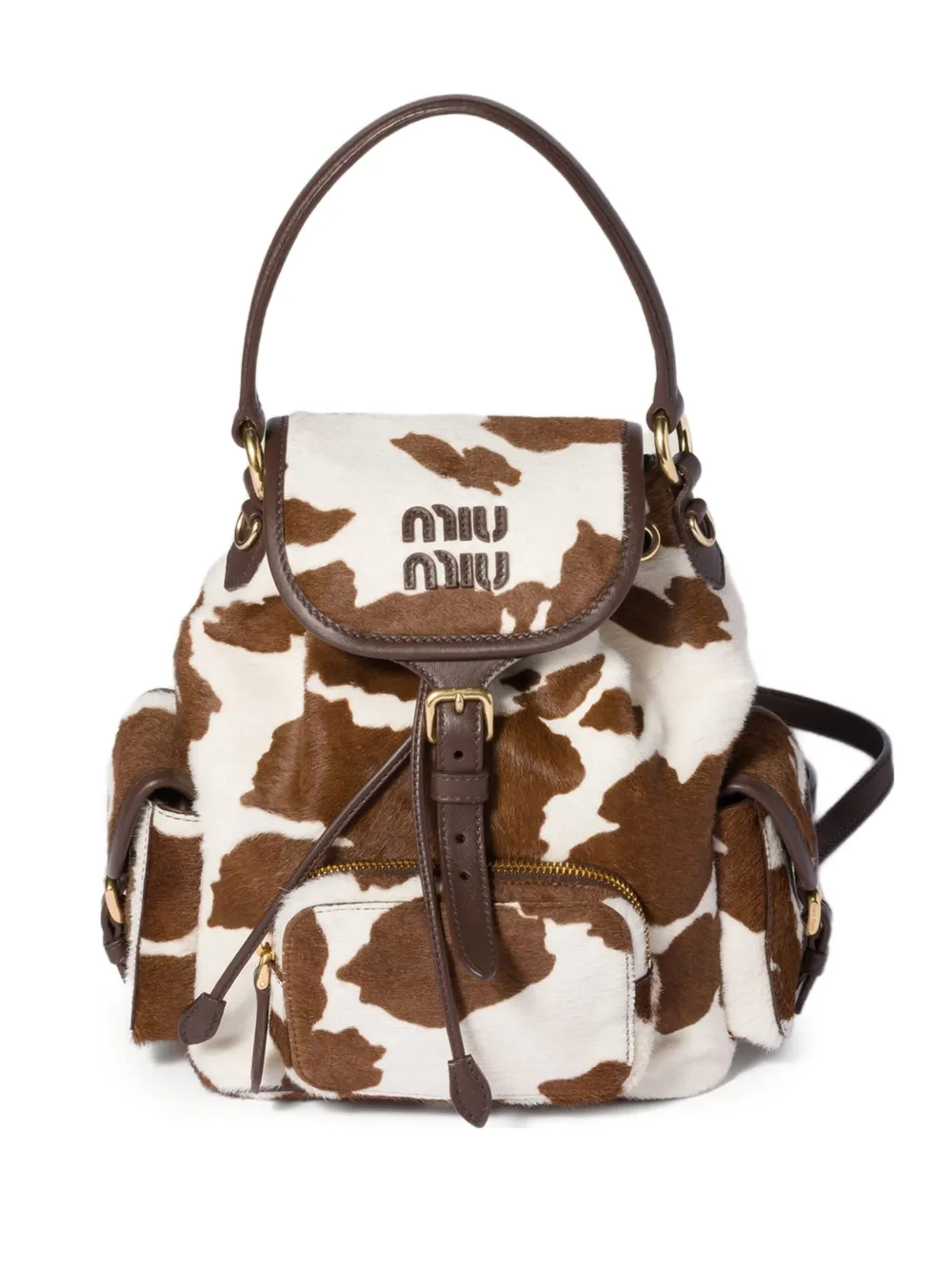 Miu Miu animal-print backpack