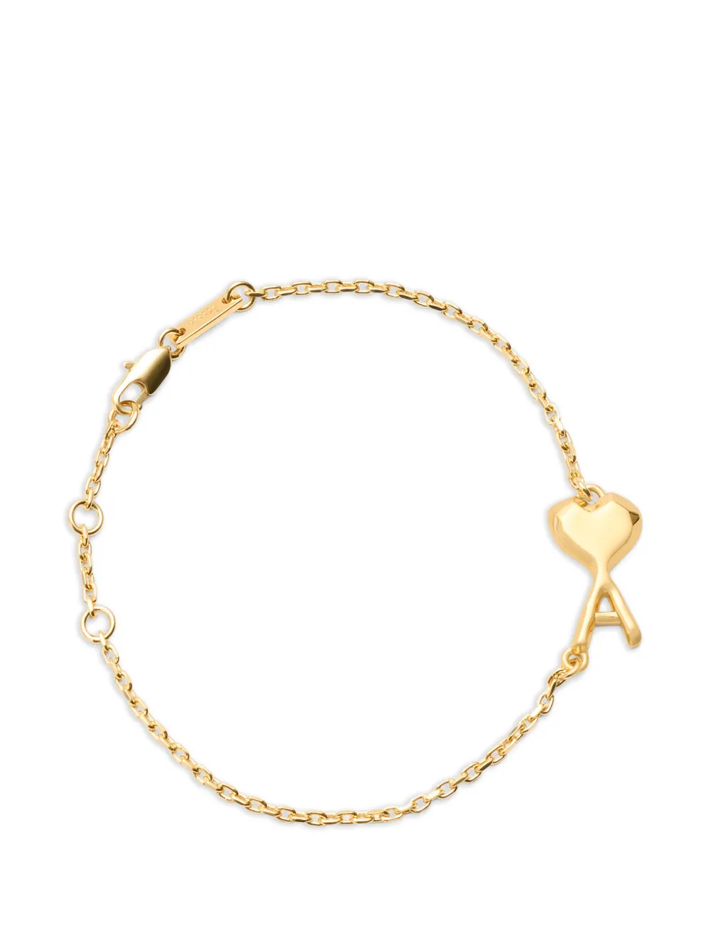 AMI Paris Ami De Coeur hammered bracelet