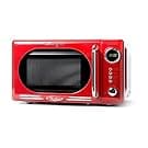 Amazon Nostalgia Retro Compact Countertop Microwave Oven - 0.7 Cu. Ft. - 700-Watts with LED Digital Display - Child Lock - Easy Clean Interior - Red
