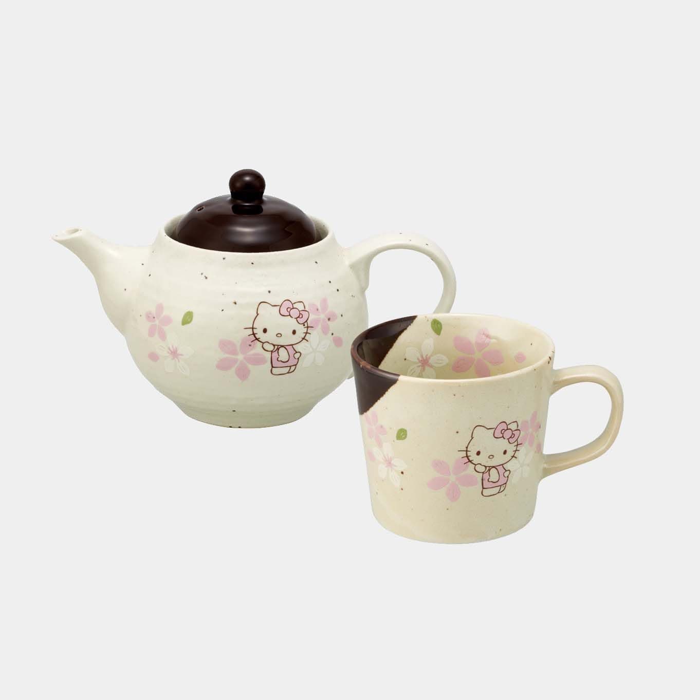 Amazon Skater CHMP1-A Mino Pot, Teapot, 15.2 fl oz (450 ml), Hello Kitty Sakura, Sanrio, Diameter 4.5 x Height 4.5 x Width 7.7 inches (11.5 x 11.5 x 19.5 cm)