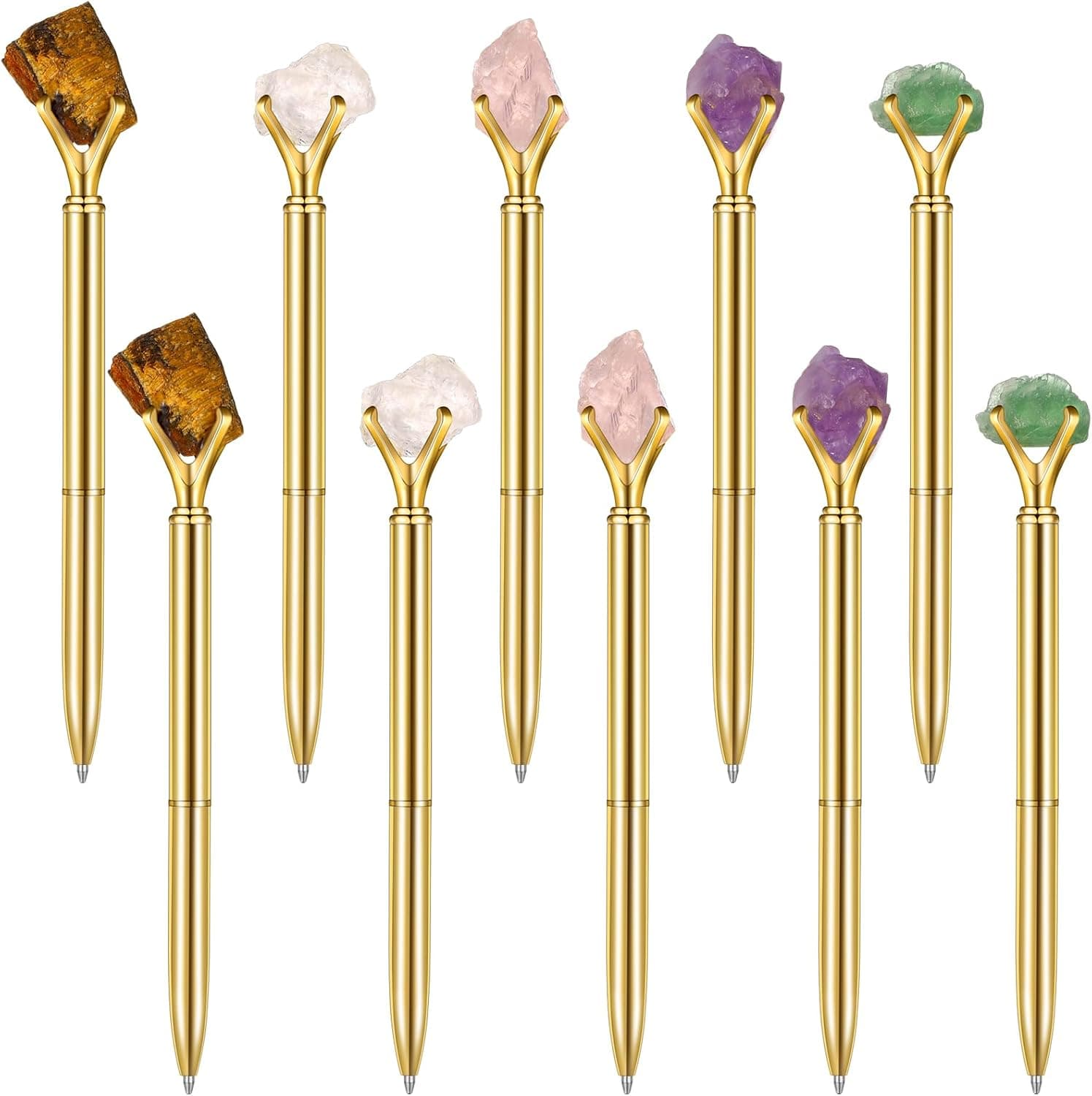 Amazon Glenmal 10 Pcs Crystal Diamond Pens Crystal Fancy Ballpoint Pens Bling Diamond Motivational Gifts for Women 2026 Graduation Birthday Office Christmas Wedding Gifts(Gold)